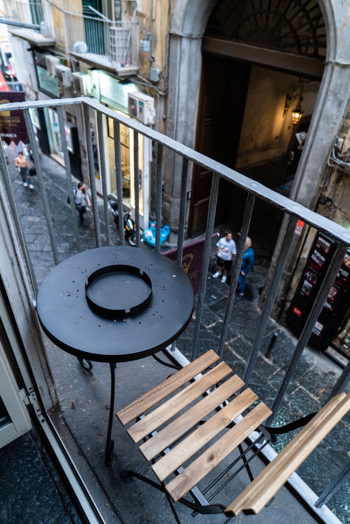 Balconcino affacciato sul centro storico